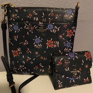 Coach Kitt Messenger Wildflower and Small Wallet